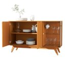 Ver imagem 4 de Buffet Tucumã com Puxador Usinado e Vidro em 4cm Temperado