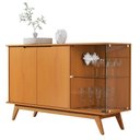 Ver imagem 2 de Buffet Tucumã com Puxador Usinado e Vidro em 4cm Temperado