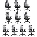 Ver imagem 1 de Kit 10 Cadeiras Presidente Nr17 Office Chicago