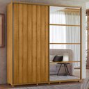 Ver imagem 2 de Guarda Roupa Casal Monet 2 Portas Deslizante com Espelho 230 Cm Cumaru Madetec