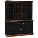 Ver imagem 1 de Cristaleira Arca e Oratório 8 Portas 3 Gavetas Manchester 2055 Linz Móveis - Preto/Imbuia