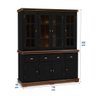 Cristaleira Arca e Oratório 8 Portas 3 Gavetas Manchester 2055 Linz Móveis - Preto/Imbuia - 4