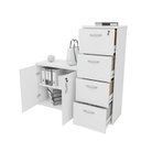 Ver imagem 4 de Conjunto Office Armário Baixo e Gaveteiro Arquivo 4 Gavetas 127cm Branco