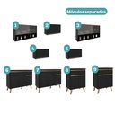 Ver imagem 4 de Armário de Cozinha Completa Atlanta Base com Vidro Carraro Preto Touch