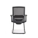 Ver imagem 3 de Kit 4 Cadeiras Interlocutor Office Chicago Fixa Preto Rivatti