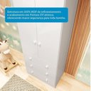 Ver mais imagens de Quarto de Bebê Guarda-Roupa 2 Portas e Berço Teka 100% MDF Espresso Móveis Branco Brilho