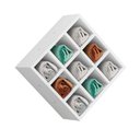 Ver imagem 2 de Kit 2 Suporte Porta Toalha Alice 9 Nichos Toalheiro Multiuso Branco