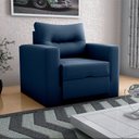 Ver imagem 3 de Sofa Cama Solteiro Marlene - Poltrona Cama Solteiro:azul-marinho