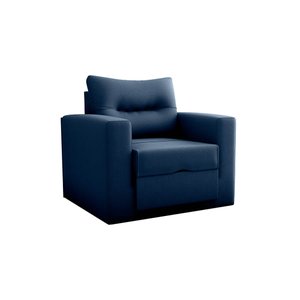 Sofa Cama Solteiro Marlene - Poltrona Cama Solteiro:azul-marinho