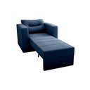 Ver imagem 2 de Sofa Cama Solteiro Marlene - Poltrona Cama Solteiro:azul-marinho