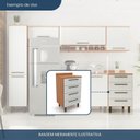 Ver imagem 7 de Balcão para Cozinha 4 Gavetas Evolution Plus Branco/Freijó/Off-White