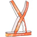 Ver imagem 1 de Colete refletivo laranja tipo X tamanho G - Nove54