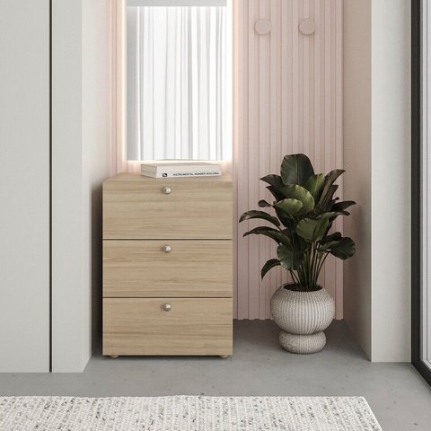 Gaveteiro 45x60 3 Gavetas Frame Módulo CabeCasa MadeiraOriginals