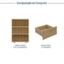 Ver imagem 3 de Gaveteiro 45x60 3 Gavetas Frame Módulo CabeCasa MadeiraOriginals