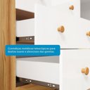 Ver imagem 7 de Quarto de Bebê Guarda-Roupa 2 Portas e Berço Teka 100% MDF Espresso Móveis Branco Brilho/Amêndoa