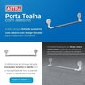 Porta Toalha para Banheiro com Adesivo Astra - 9