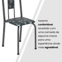 Ver imagem 7 de Conjunto de Mesa Tubular 136cm x 72cm Tampo MDF com 6 Cadeiras Lívia Prata/Preto