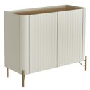Ver imagem 1 de Buffet Sala de Jantar 2 Portas Brise 1 Gaveta Pés Industrial Dourado Naim I03 Luna Louro - Lyam