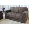Conjunto Sofá 3 e 2 Lugares Xaropinho Suede Marrom - Al Móveis - 3