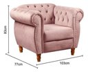 Ver imagem 5 de Sofá Nobreza Poltrona Chesterfield Vintage Retrô Clássico