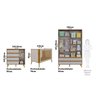 Quarto de Bebê Berço Arredondado 3 em 1 Guarda-roupa 4 Portas e Cômoda 100% Mdf Luly Espresso Móveis - 4