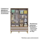 Ver mais imagens de Quarto de Bebê Berço Arredondado 3 em 1 Guarda-Roupa 4 Portas e Cômoda 100% MDF Luly Espresso Móveis Bege/Off White/Amêndoa