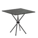 Ver imagem 4 de Conjunto de Mesa Tubular 70cm x 70cm Tampo Ardósia Indiano com 4 Cadeiras Lívia Prata/Preto