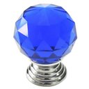 Ver imagem 1 de Puxador Cristal - IL 4501 - Cromado - Azul - 40MM