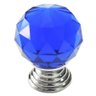Puxador Cristal - IL 4501 - Cromado - Azul - 40MM - 1