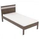 Ver imagem 2 de Cama de Solteiro Nogal/branco Cm8010 - Tecno Mobili