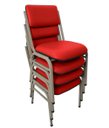 Ver imagem 1 de Kit com 4 Cadeiras para Auditórios Linha Hotel Smart Vermelho