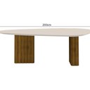 Ver mais imagens de Conjunto Sala de Jantar Mesa Orgânica com Vidro 6 Cadeiras Isis