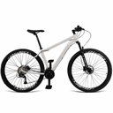 Ver imagem 1 de Bicicleta Unisex 15" Aro Aero 29 24v Freios a Disco Suspensão 80mm Guidão Curvo Branco/grafite