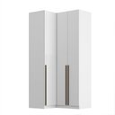 Ver imagem 2 de Guarda-Roupa de 3 Portas Canto Reto 100% MDF Branco Altezza Trend