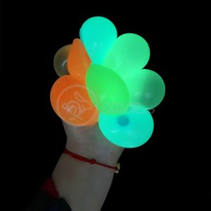 Fidget Toy Bolinha Globble Anti Stress de Apertar do Tiktok Luminosa Fluorecente Gruda Teto e Parede