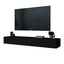 Ver imagem 4 de Estante Retro Sala de Estar Grande Preto 140cm Ideal TV 50 Polegadas