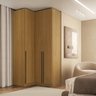 Guarda-Roupa de 3 Portas Canto Reto 100% MDF Freijó Altezza Trend - 1