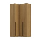 Ver imagem 2 de Guarda-Roupa de 3 Portas Canto Reto 100% MDF Freijó Altezza Trend