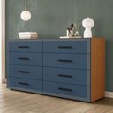 Ver imagem 1 de Cômoda Organizadora 150cm com 8 Gavetas 240829 Linha Valência Politorno