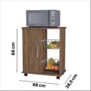 Ver imagem 3 de Fruteira Armário Iana C/ 1 Portas e 2 Cestos Amêndoa Wood