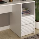 Ver imagem 4 de Escrivaninha e Estante para Escritorio Me4174 Me4150 Branco
