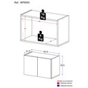 Ver imagem 5 de Aparador Buffet Suspenso 2 Portas Multimóveis Mp8000
