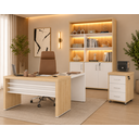 Ver imagem 1 de Conjunto Artany: Mesa, Extensor, Gaveteiro e Estante
