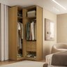 Guarda-Roupa de Canto Reto 3 Portas Mdf Altezza Clean - 3