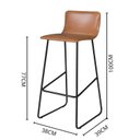 Ver imagem 3 de Conjunto 3 Banquetas Jantar Dubai 100cm X 39cm X 38cm