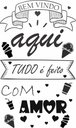 Ver imagem 1 de Adesivo de Parede Decorativo Frase Motivacional Bem Vindo Sorveteria