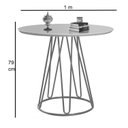 Ver imagem 3 de Mesa de Jantar Tampo 100cm X 79cm Rubi