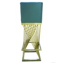 Ver imagem 6 de Kit 04 Banquetas Luma Base de Ferro Sued Azul Tiffany - D'classe Decor