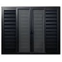 Ver imagem 6 de Janela Veneziana 6 Folhas com Tela Mosquiteira Aluminio 120cm x 150cm Preto Esquadrias Bergamo