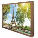 Ver imagem 4 de Quadro Decorativo Cidade Paris - Torre Eiffel  em Moldura Caixa Tacolado Moldura Trad 1cm Madeira Es